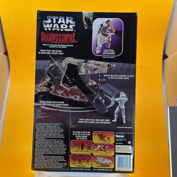 Vintage 1996 Star Wars Boba Fett's Starship - Picture 3 of 16